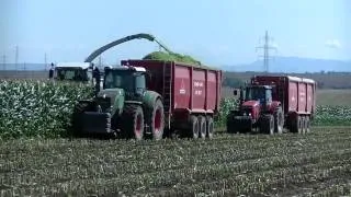 První sklizeň kukuřice 2014 Švábenice Farma Bureš