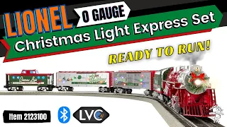 O Gauge Lionel -  "CHRISTMAS LIGHT EXPRESS" Train Set with VOICE CONTROL!