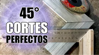 Cómo cortar a 45 grados con AMOLADORA Fácil 👍🏻