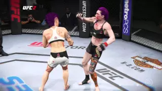 EA SPORTS™ UFC® 2 Women's Bantam Weight Career Mode Devastating Knockout Highlight