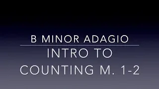 B Minor Adagio:  Intro to Counting - mm. 1-2 (2019 MO All District/State Band Flute Auditions)