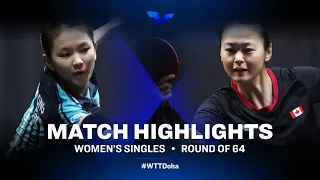 Kim Nayeong vs Zhang Mo | WTT Star Contender Doha 2021 | WS | R64 Highlights