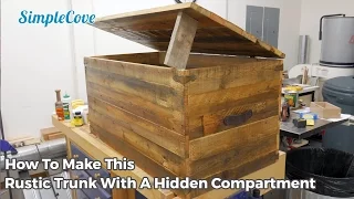 Rustic Trunk With A Hidden Compartment