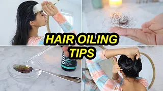 MY PERSONAL TIPS FOR NO HAIR FALL AFTER HAIR OILING | How to oil hair for hair growth