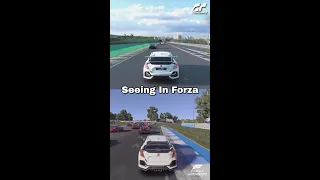 Forza Physics Comparison to Gran Turismo 7 #forzamotorsport #granturismo7