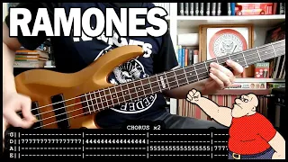 RAMONES - You're gonna kill that girl (BASS cover with TABS) [lyrics + PDF]