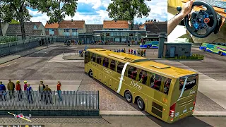 KSRTC Volvo Flybus Dangerous Overtaking | Euro Truck Simulator 2 | Logitech g29 gameplay