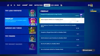 Lego Fortnite - Lets Complete The FreePlay Quest