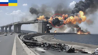 RUSSIAN LOGISTICS BROKEN! A French Aerial bomb dealt a devastating blow to a bridge in Crimea!