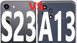 Samsung Galaxy S23 vs Samsung Galaxy A13 - SPEED TEST + multitasking - Which is faster!?