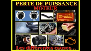 🔵🔵👨‍🔧PERTE DE PUISSANCE MOTEUR : Les différentes causes !!!🚗 Solution !!! 😁🔵🔵