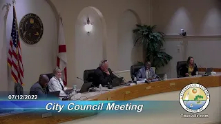 City Council Meeting — 07/12/2022 - 6:30 p.m.