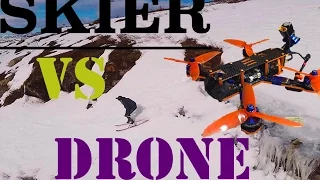 Skier vs drone