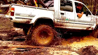 Hilux Bogged In Mud 💪 Supercharged Hilux build - Pt6