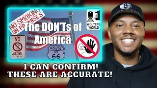 AMERICAN REACTS To Visit America - The DON'Ts of Visiting The USA | Dar The Traveler