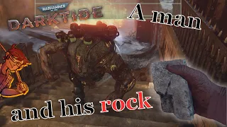 Never mess with a man and his rock!! (Warhammer 40k Darktide)
