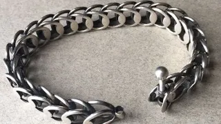 Silver Man Bracelat Making / How To Make This Bracelat