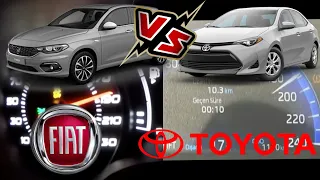 Fiat Tİpo Egea 1.6 multijet 120 hp VS Toyota Corolla 2019 1.6 132 hp - RACE