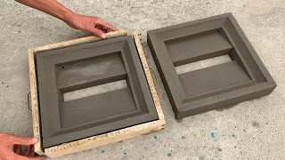 DIY - Cement idea tips / How to make molds and mold decorative ventilation bricks to avoid rain