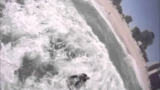 Kite surfing at Dolphin Beach