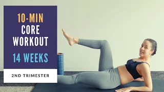 Week 14 of Pregnancy | 10-min Prenatal Core Workout