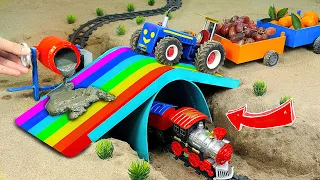 Top diy tractor making mini Concrete bridge #10 | diy tractor | water pump | @KeepVilla|DongAnh mini