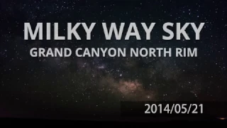 Milky Way Timelapse Grand Canyon 4k