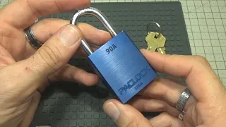 1047 COOL PACLOCK PADLOCK, 90A MODEL, FROM LOCK NOOB PICKED & GUTTED  eng sub