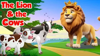 The Lion And The Cows Story | Moral Story For Kid's | English Story | ‎@CNKidsClub