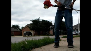 How to edge a lawn with a string trimmer.. weed eater, - Apr 12, 2017