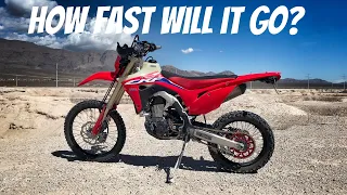 How FAST Can A Honda CRF 450 RL GO? - TOP SPEED TEST