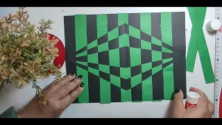 Easy Paper Weaving With Optic Illusion