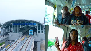 WATCH: Exclusive Clips From The Lagos Blue Rail Line 😍