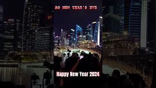🇸🇬 New Year’s Eve | Welcome 2024 #singapore #fireworks #sgcountdown