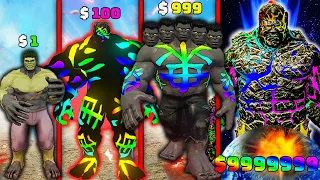 FRANKLIN UPGRADING $1 To $1,000,000,000 HULK In GTA 5 !