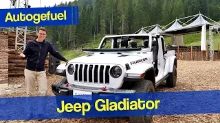 Jeep Gladiator Rubicon REVIEW first drive all-open with the "Wrangler pickup" - Autogefuel