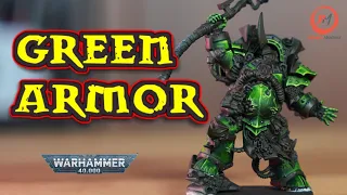 How to Paint Vibrant Green Armor | Warhammer Death Guard