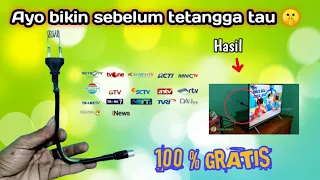 LATEST !!  How to make a SUPER CLEAR ANALOG and DIGITAL TV antenna