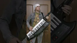 GUNS N' ROSES - SWEET CHILD O' MINE on Roland AX-Synth KEYTAR. Guitar solo pt2 #shorts