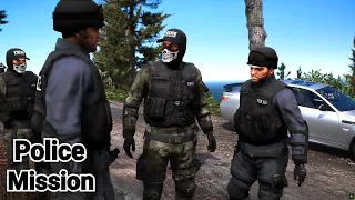 GTA 5 Mission (Remastered) - Police Michael, Franklin and Trevor are going to rescue Lamar Davis!!!