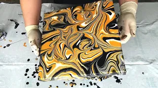 (648) Acrylic pour with MARBLES ~ Only 3 COLOURS ~ EASY Fluid art for BEGINNERS ~ Acrylic pouring