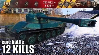 АМХ 50 100 медаль Колобанова, 12 фрагов 🌟 World of Tanks лучший бой на тт 8 уровня AMX 50 100 wot
