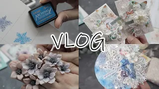 Scrap Vlog №3/ Тест архивных чернил, новая серия атс и подарок от Юли/ Скрапбукинг