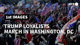 Thousands of Trump loyalists march in Washington, DC | AFP