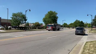 Town of Beloit Fire Engine responding Code 3