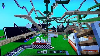 Minecraft Nöjespark | Nya Karuseller! Halloween pynt #2