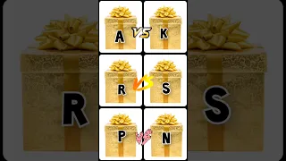 Choose Your Gifts Box🎁|| Choose Your Name First Letter🎀|| cute😍Vs😫Funny || #shorts #tiktok #ytshorts