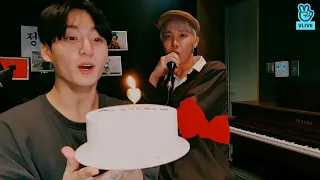 J-Hope Sings Happy Birthday To Jungkook And Comes Back With A Cake!