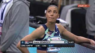 Ivana  Španović -6,61m | first competition in 2021 | 31.01.