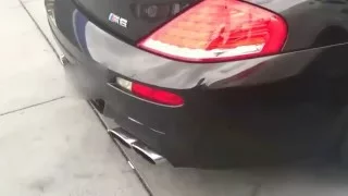 2008 BMW M6 E64/E63 V10 with Eisenmann Race exhaust brutal loud REV On Forgiatos + Backfires + pops